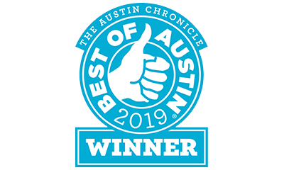 The Austin of Chronicle Best of Austin Winner 2019