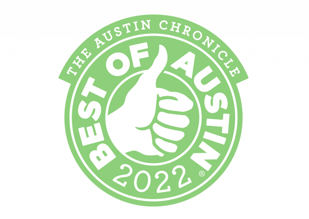 Best of Austin Chronicle 2022 badge