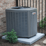 a newly installed air conditioning unit