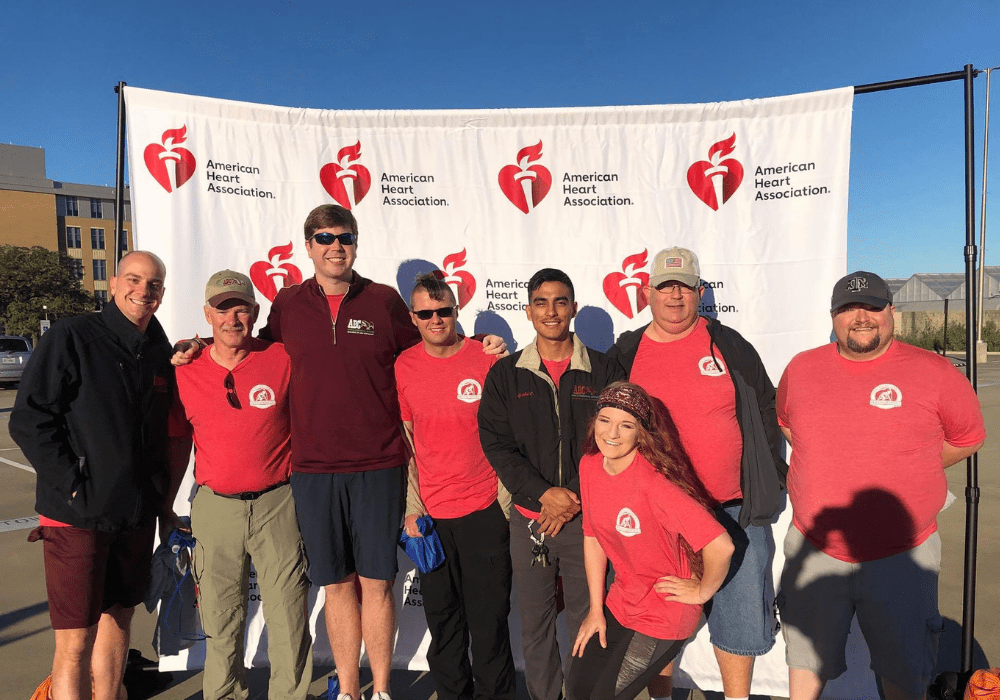 ABC team members attending the American Heart Association Walk