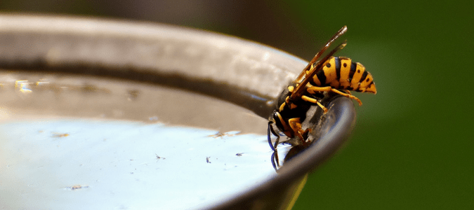 How to keep wasps away from pool area