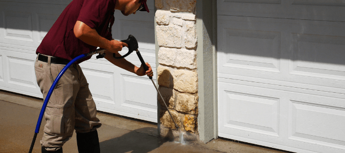 Can Power Washing Damage Concrete, How To Clean A Concrete Patio With Pressure Washer