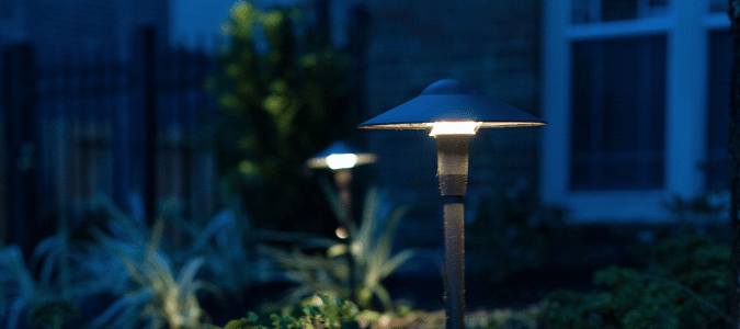 pathway lights which are a popular type of landscape lighting