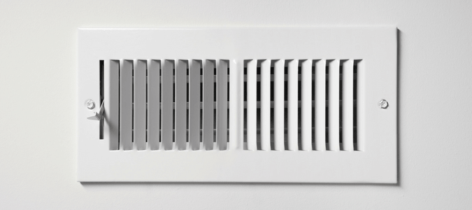 an air conditioning vent that is blowing smelly air through the home