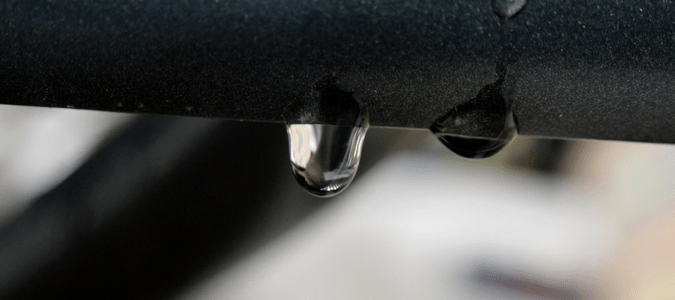 water dripping off a pipe