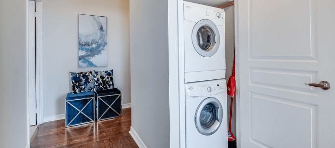 a stackable washer and dryer