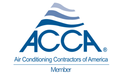 Logo identifying a company as a Air Conditioning Contractors of America member