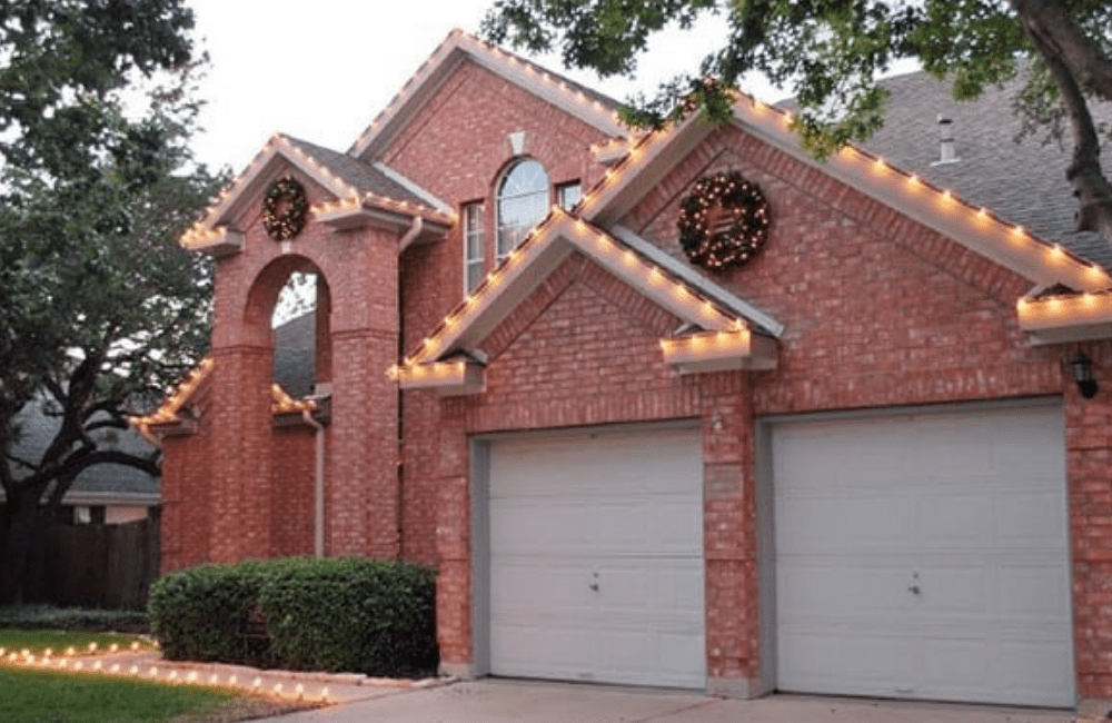 a home with holiday decorations that have been put up by ABC team members