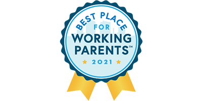 emblem indicating a Best Place for Working Parents award winner
