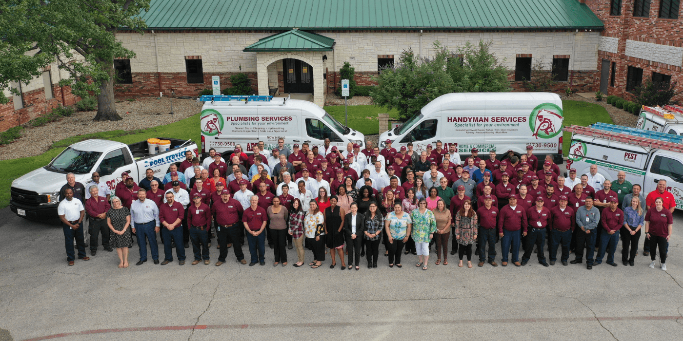 the ABC Dallas team standing outside of the Dallas office