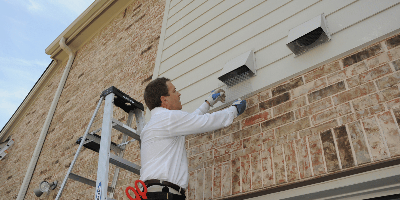 A pro wildlife proofing a home