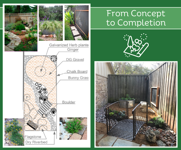 From landscaping concept to completion