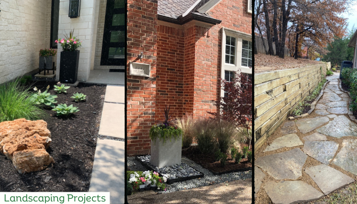 Landscaping projects collage