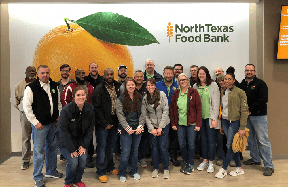 ABC team members volunteering at the North Texas Food Bank