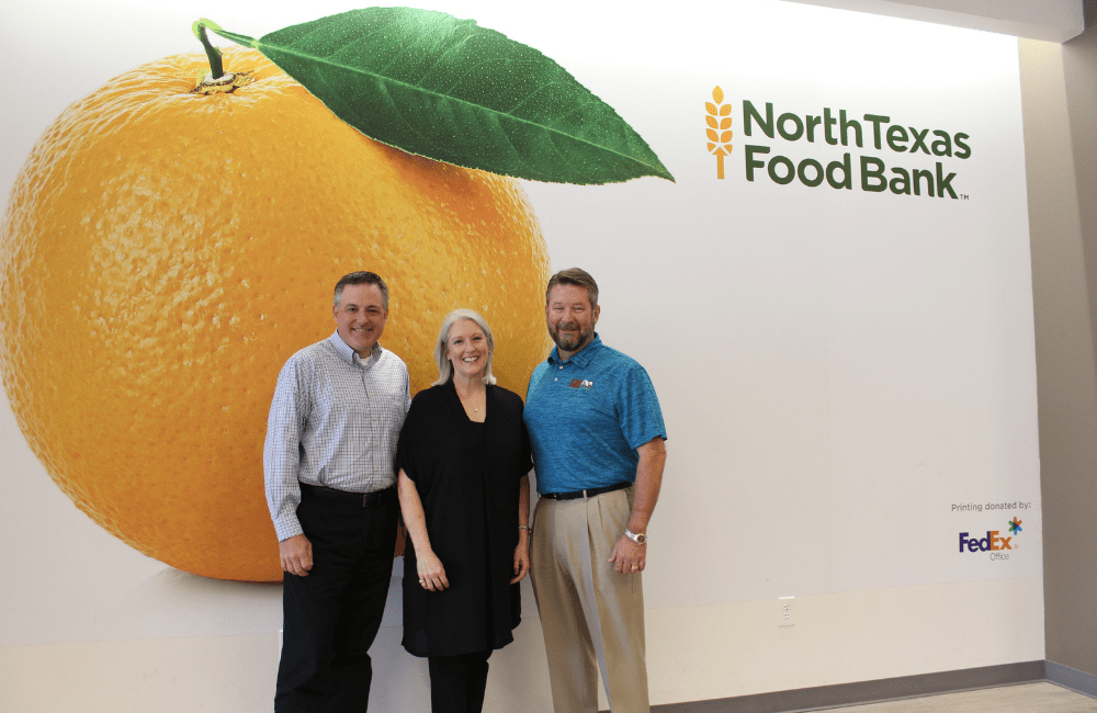 ABC team members volunteering at the North Texas Food Bank