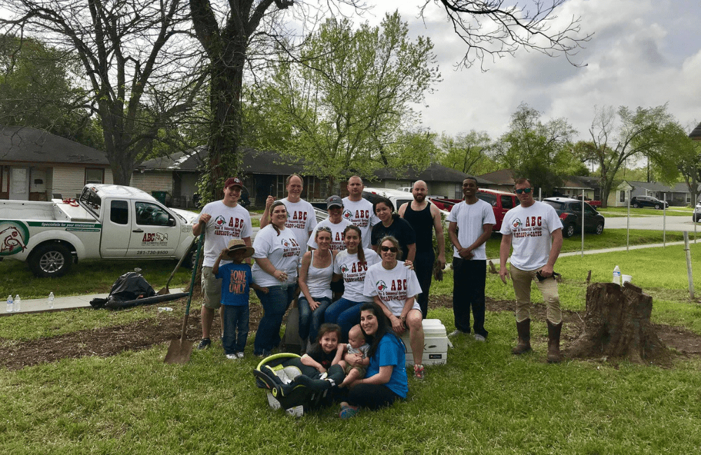 ABC team members volunteering for Habitat for Humanity