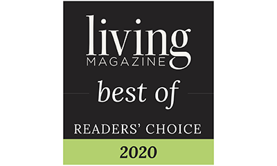 emblem for Best of Readers' Choice 2020 for Living Magazine