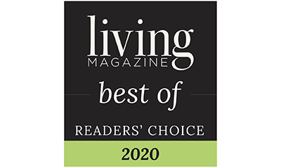 emblem for Best of Readers' Choice 2020 for Living Magazine