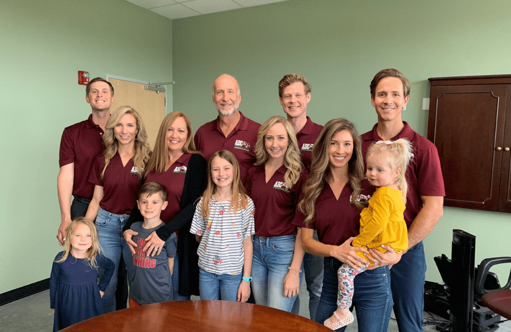 Raleigh Jenkins in a group photo with his family