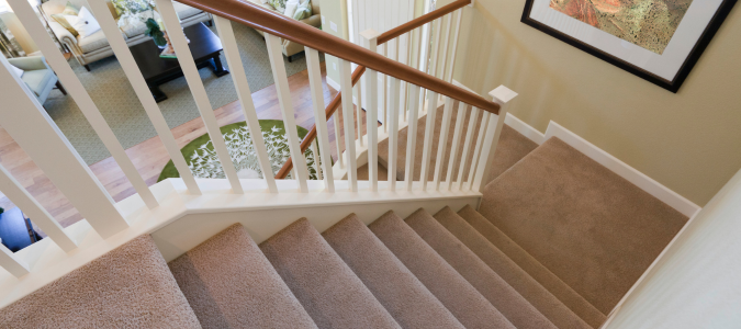 carpet on stairs