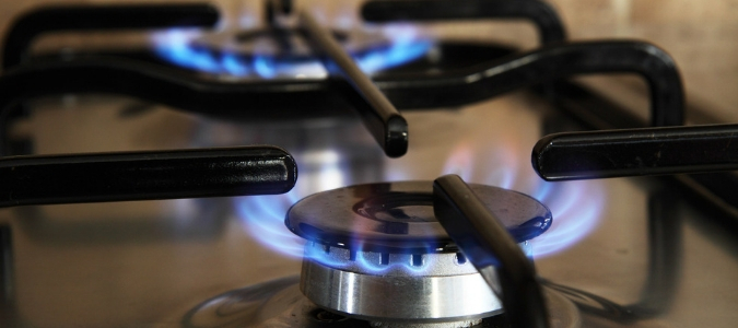 a gas stove