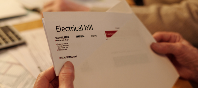 an electric bill