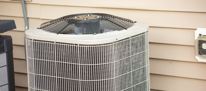 an outdoor AC unit