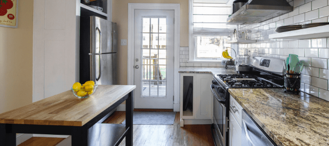 a kitchen free of mosquitoes