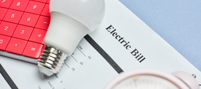 an electric bill