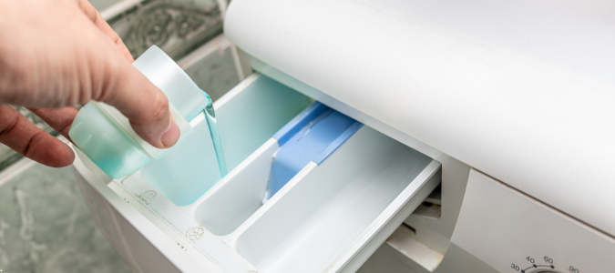 the laundry detergent filler of washing machine
