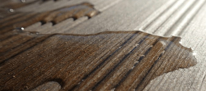 water on the floor