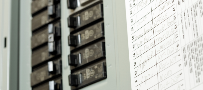 an electrical panel