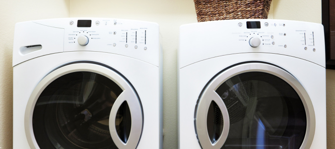 a washer and dryer