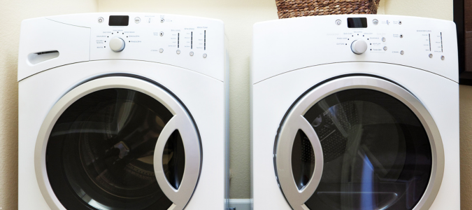 a washer and dryer