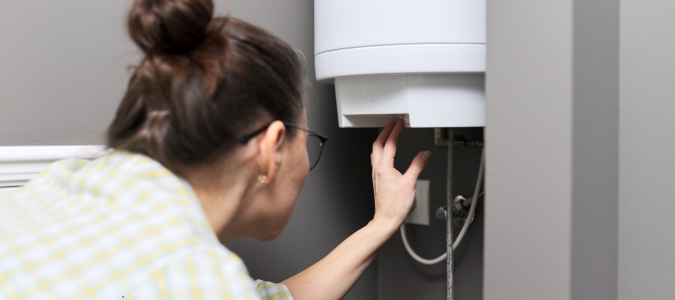an electric water heater
