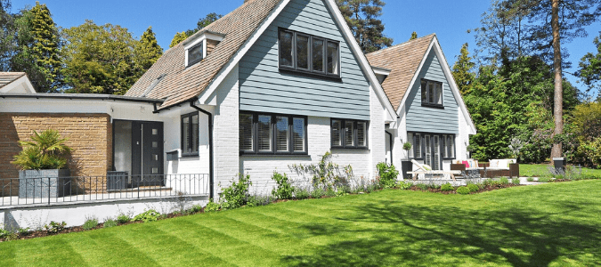 a healthy green bermuda grass lawn