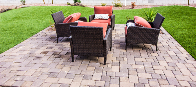 a paver patio
