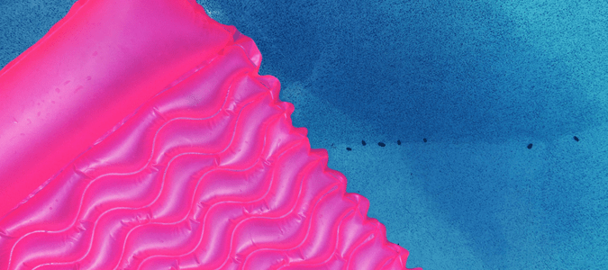 a swimming pool with midge larvae