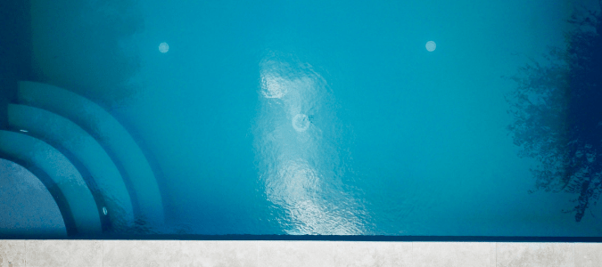 a cloudy pool