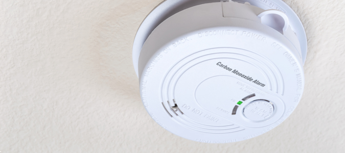 a carbon monoxide alarm