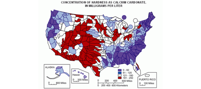 USGS hardness map