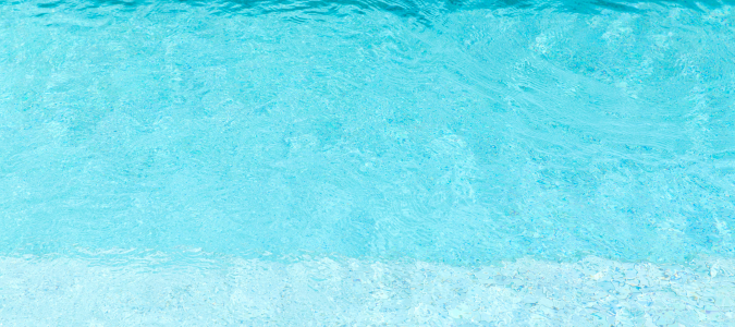close-up of clear pool water