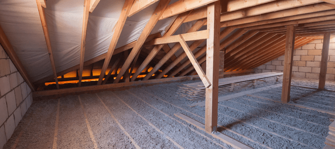 insulation in an attic