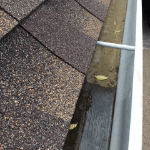 gutters that were recently cleaned out