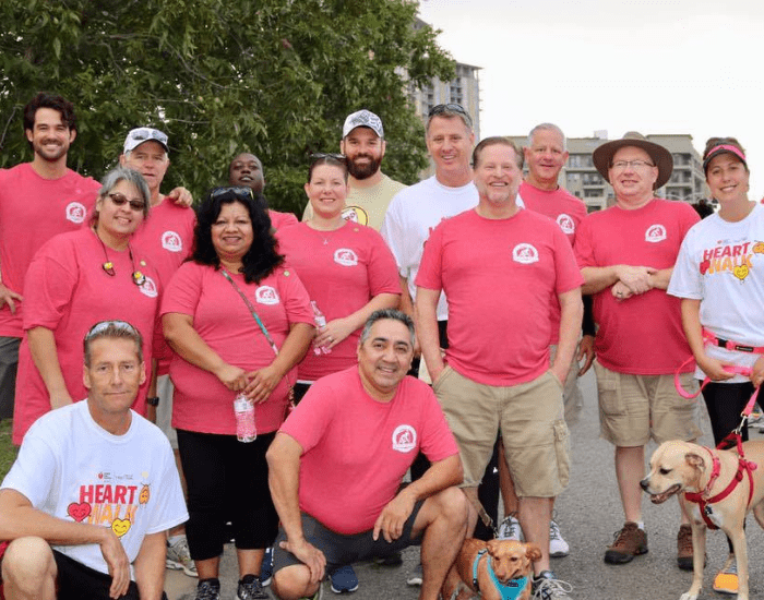 ABC team members at a Heart Association Walk