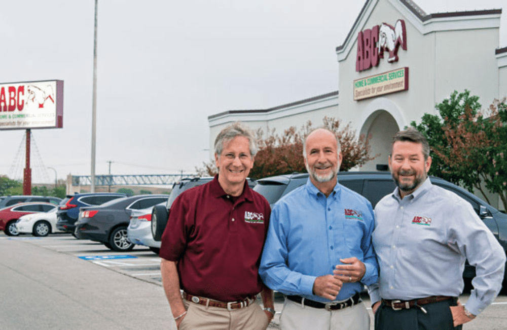 the three Jenkins brothers in front of the ABC Austin office