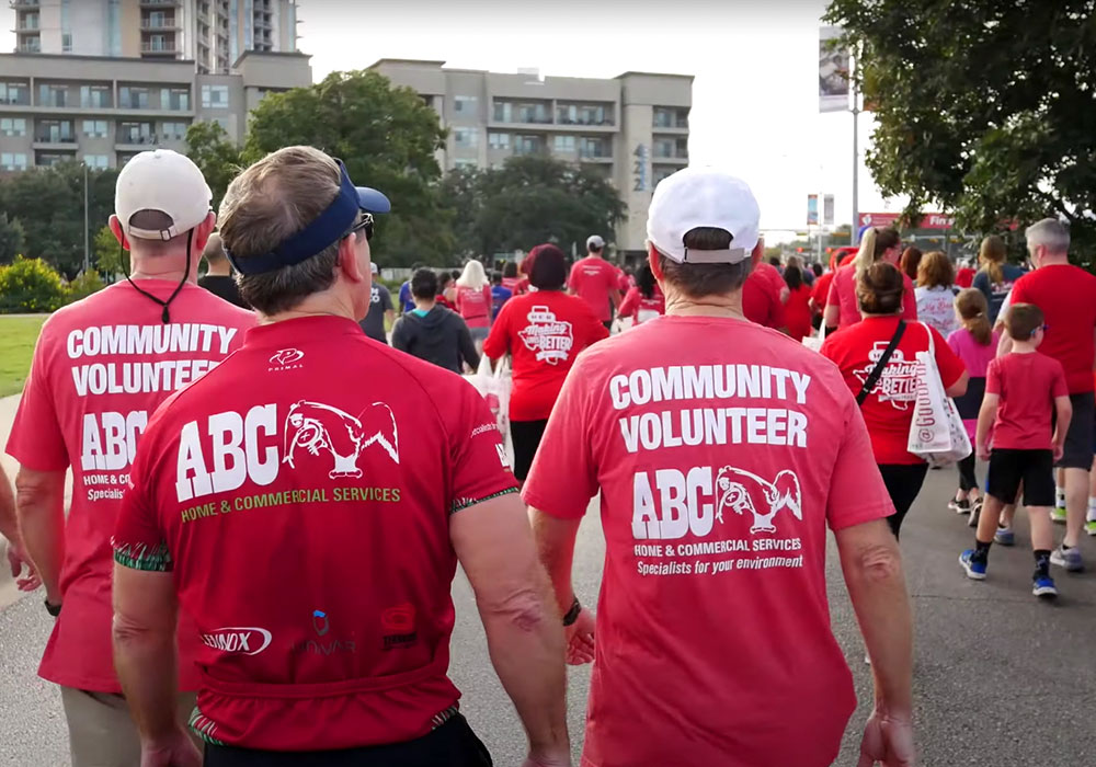 Community Volunteers from ABC at a community event